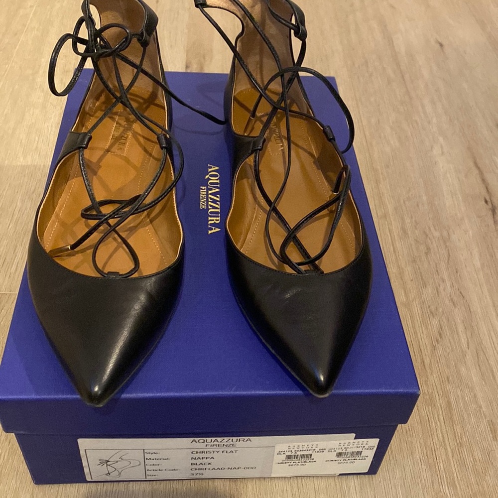 💯 authentic AQUAZZURA CHRISTY FLATS